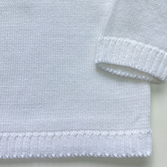 Pulover Baby Fio Branco - Baby Fio Tricot Infantil