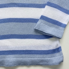 Pólo Listras Sport Ocean - Baby Fio Tricot Infantil