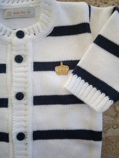 Macacão bebê em tricô de algodão