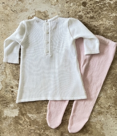 Vestido trapézio jardim - Baby Fio Tricot Infantil