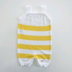 Macacão Banho de Sol Amarelo e Branco - comprar online