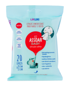 Assoar Baby Lenços Umedecidos Com Solução Salina - SHOP OFERTA