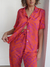 PIJAMA LARGO PINCELADAS MAGENTA - comprar online