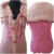 Chaleco artesanal de diseño, rosa, talle único (0119) - comprar online