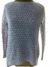 Sweater de hilo calado, azul marino y lurex, talle unico (i070217) - Namaste Argentina