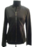Chaqueta elastizada rasada, con cierre, entallada, negra (em050717) - tienda online