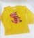 Camiseta de bebe estampada y con ojos moviles, amarillo, talle 5 (qw100318) Doble estampa!