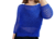 Sweater de hilo calado, azul marino y lurex, talle unico (i070217)