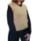 Chaleco de lana trenzado, beige, talle unico (lj040321) - Namaste Argentina