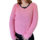 Sweater de lana corto, rosa, talle unico (aq080417)