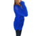 Anticipo Otoño Invierno! Sweater de lana, largo, azul Francia con lurex, talle unico (i120217) en internet