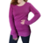 Sweater de hilo y lycra, bordo, largo, talle unico (in110317)