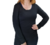 Sweater de hilo y lycra, talle unico, negro (in100317)
