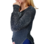 Sweater de hilo y lycra, negro, con lurex y detalles de lentejuelas, talle unico (a150316) en internet
