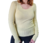 Sweater de hilo y lycra, amarilo claro, talle unico (in100317)