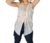 Camisola con chaleco, manteca, talle unico, amplia (k101213) - comprar online