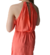 Vestido de fibrana, coral, talle unico, amplio (mc061216) en internet