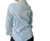 Camisa elastizada, manga 3/4, acqua, talle 3 (i020215) en internet