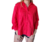 Camisa de gabardina elastizada, talle 3, manga 3/4, roja (i010815) - comprar online