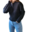 Sweater tejido, negro, talle unico (t010322) en internet
