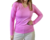 Camiseta termica escote en V, rosa, talle M/L (lc020617)