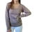 Camiseta termica, escote redondo, beige oscuro, talle unico (abarca hasta XXL) (vg020517)