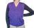 Chaleco de lana trenzado, violeta, talle unico (dv010722)
