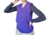 Chaleco de lana trenzado, violeta, talle unico (dv010722) - comprar online