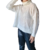 Maxi sweater de lana de cuello alto, manteca, talle unico (n010722) - comprar online