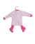 Conjunto bebé ajuar de algodon, body + pantalon + gorro, rosa, talle 1 (mb030514) - comprar online