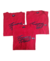 Pack x 3 remeras manga corta, estampa, rojo, talle XL (m030921)