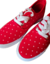 Zapatilla estampada Muaa, rojo con estrellas, talle 35 (0223)