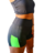Short deportivo de lycra, negro con verde, talle M (bl150223) - comprar online