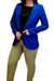 Blazer de vestir, azul Francia, talle S (l030423)