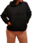 Buzo de polar con capucha, negro, talle unico (l020423) - comprar online