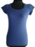 Remera basica de lycra y algodón, azul Francia, talle 1 (mb050914) - Namaste Argentina