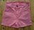 Short de gabardina elastizado, rosa chicle, talle 40 (b010116)