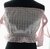 Top de cloqué, cuadrlle rosa y blanco, strapless, talle M (ti041117) - tienda online