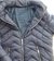 Campera inflable forrada en piel, con capucha desmontable, azul marino, talle M (i020418) - comprar online