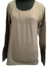Camiseta termica, escote redondo, beige oscuro, talle unico (abarca hasta XXL) (vg020517) - Namaste Argentina