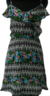 Vestido corto de fibrana, talle unico (mc061216) - Namaste Argentina