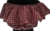 Camisola corta con volado cuadrille, rojo y blanco, talle unico (ti021117) - Namaste Argentina