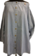 Camisa de jean con hombros descubiertos y bolsillos, talle unico, amplia (t141116) - comprar online