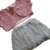 Conjunto de torera y pollera en tul forrado y broderie, rosa y blanco, talle 2 (d051113) - comprar online