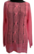 Sweater de lana oversize, rosa, talle unico (in120317) - Namaste Argentina