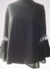Camisola de fibrana con detalles de encaje, negra, talle unico (u110818) - Namaste Argentina