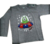 Camiseta de bebe estampada y con ojo movil, gris melange, talle 5 (qw010717). Doble estampa! - comprar online