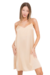 Vestido de seda con breteles de strass, crema, talle L (st090224) - comprar online