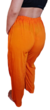 Pantalón de fibrana con cintura elastizada, naranja, talle único (bb030124) en internet