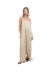 Maxi vestido de raso, vison, talle único (st100224) - comprar online